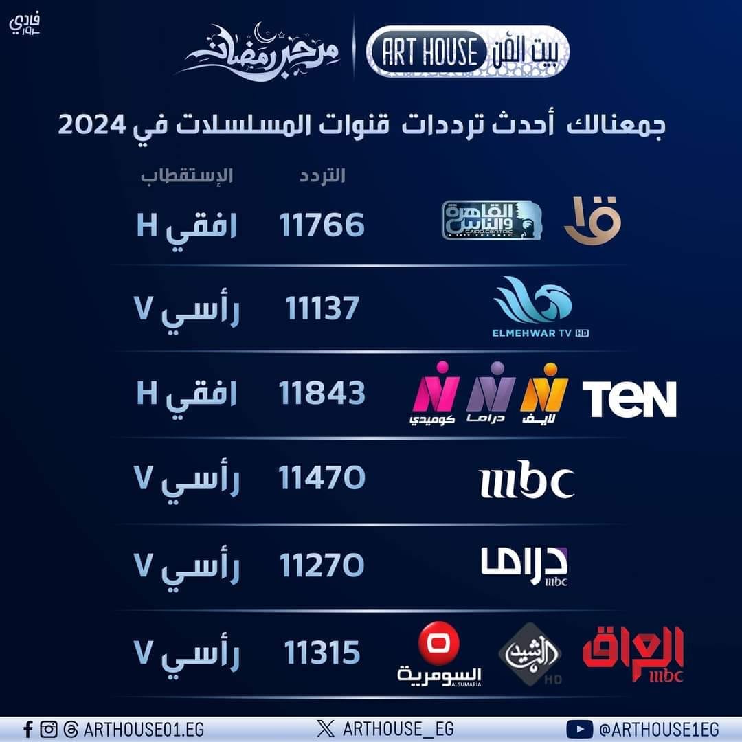 ترددات قنوات المسلسلات
