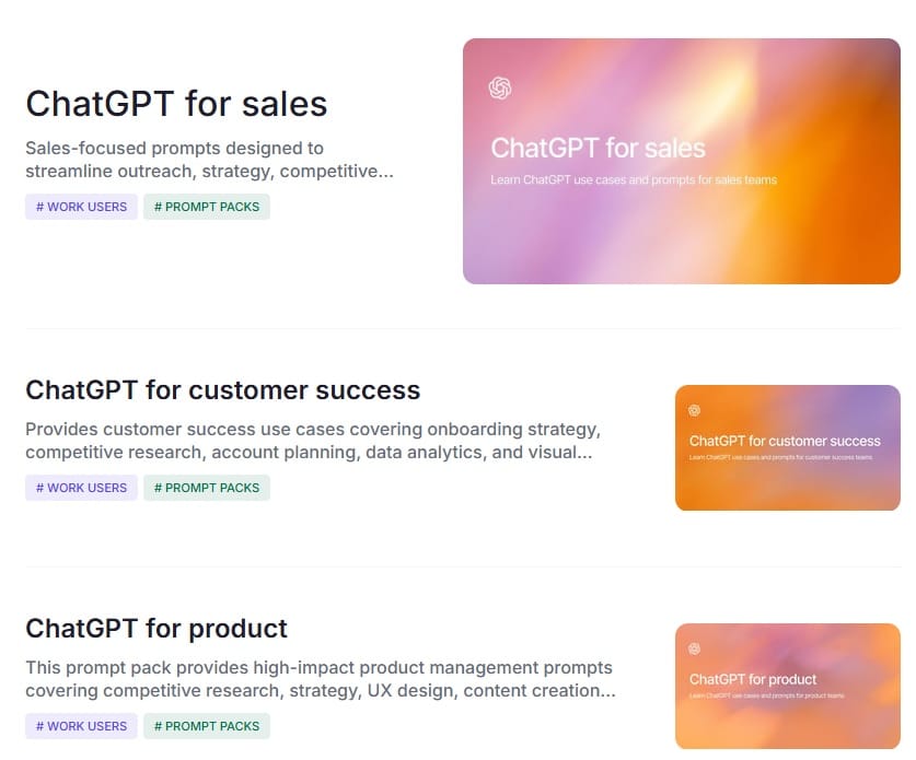OpenAI Launches “Prompt Packs”: 300+ Ready-to-Use ChatGPT Prompts for Professionals