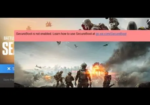 How to Fix “Secure Boot Is Not Enabled” in Battlefield REDSEC