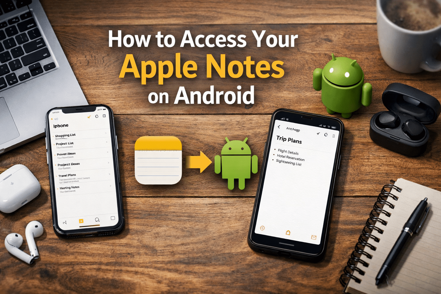How to Access Apple Notes on an Android Device