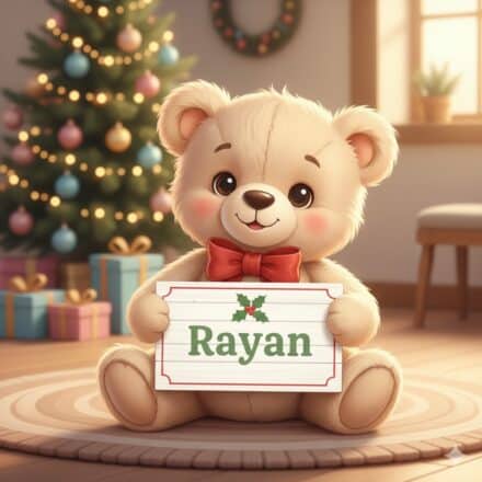 Designing Christmas Images with Kids’ Names Using AI