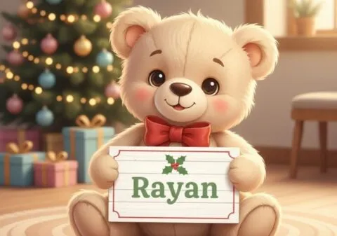 Designing Christmas Images with Kids’ Names Using AI