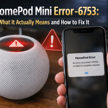 HomePod Mini Error -6753: Meaning and Resolution