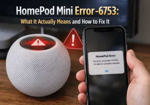 HomePod Mini Error -6753: Meaning and Resolution