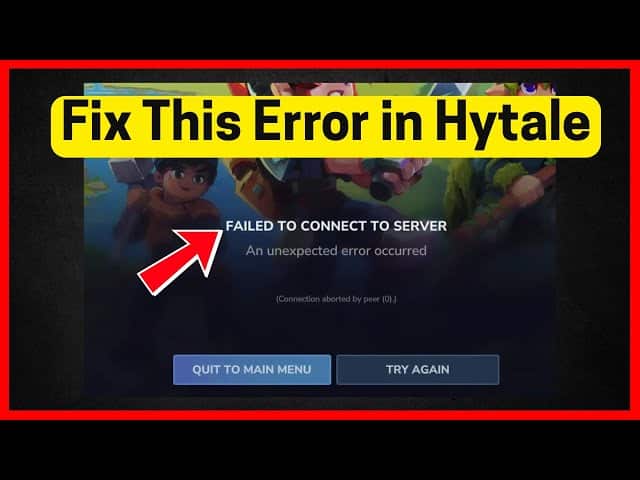 How to Fix “Failed to Connect to Server” in Hytale