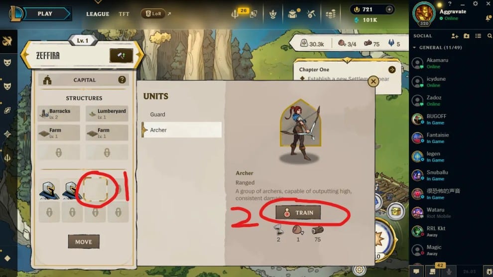 How to “Establish a new Settlement near Vaskasia” in Demacia Rising in League of Legends