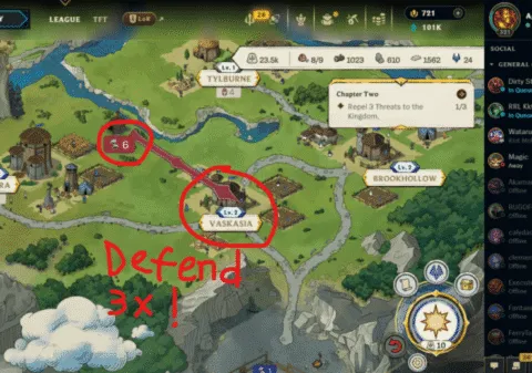 How to “Repel 3 Threats to the Kingdom” in Demacia Rising in League of Legends