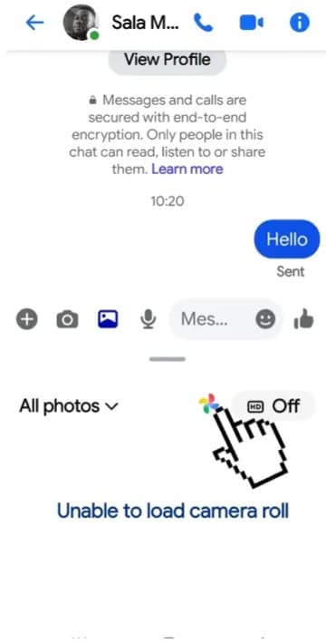 How to Fix Unable to Load Camera Roll on Messenger