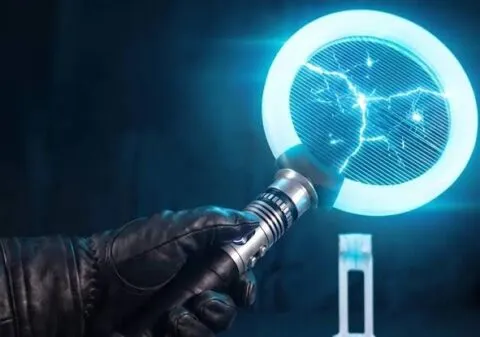 The 4,000-Volt Lightsaber Bug Zapper That Turns Pest Control Into a Galactic Experience